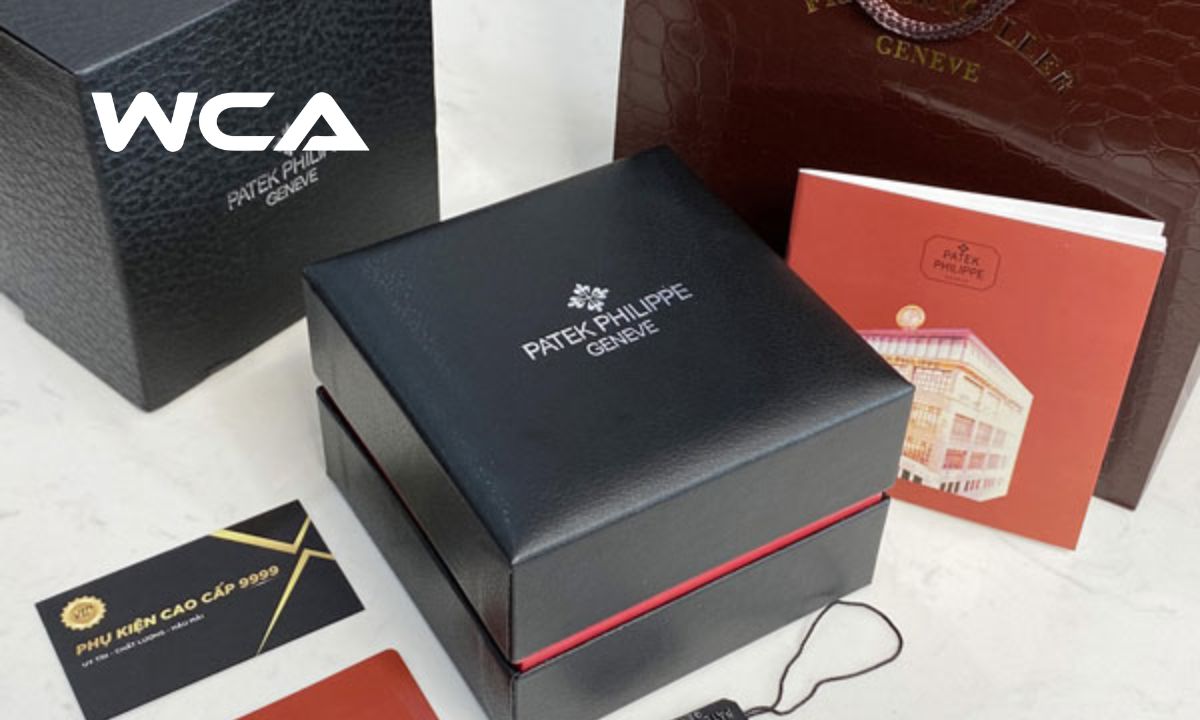 Hộp đựng và giấy tờ đi kèm đồng hồ Patek Philippe chính hãng
