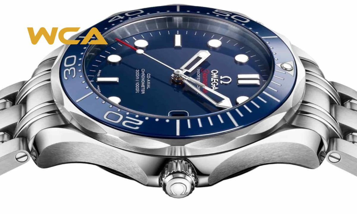 Logo Ω trên đồng hồ Omega khắc hoặc dập sắc nét
